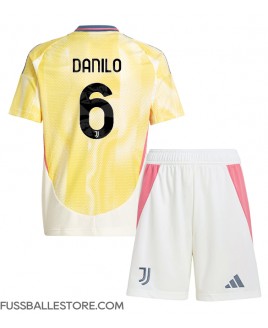 Günstige Juventus Danilo Luiz #6 Auswärts Trikotsatzt Kinder 2024-25 Kurzarm (+ Kurze Hosen)